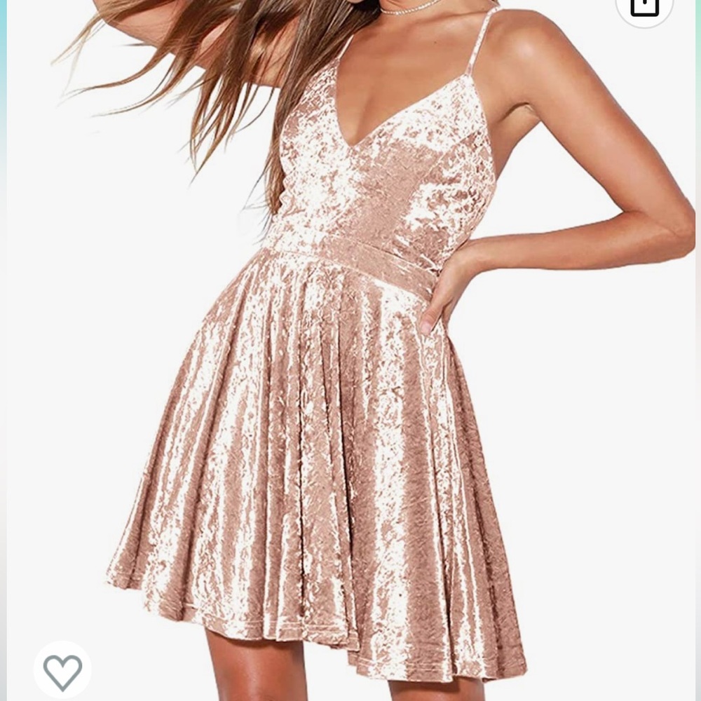 R.Vivimos Crushed Velvet Skater Dress